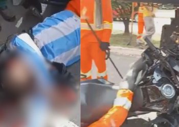 Voltando para casa, agente de limpeza morre após bater moto em caminhão parado em Manaus