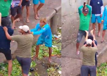 Vídeo: Flagrado furtando bagagens, homem leva pauladas no Porto de Manaus