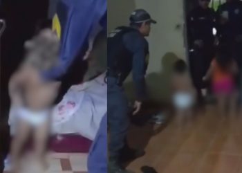 Vídeo: PM encontra irmãos presos dentro de quarto após gritos desesperados no AM