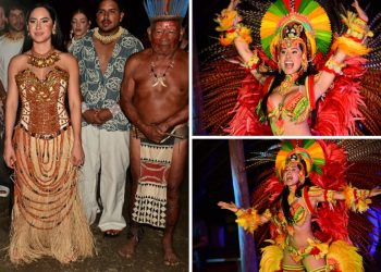 Ritual indígena – Isabelle Nogueira surpreende famosos