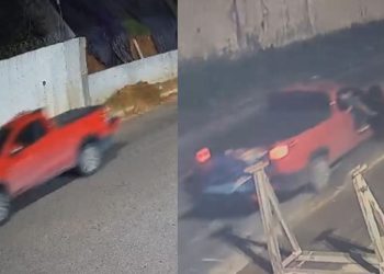 Câmera mostra picape suspeita antes de homem ser morto com tiros na cabeça em Manaus