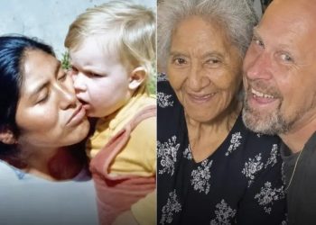 Viajou mais de 8 mil km para encontrar a ex-babá
