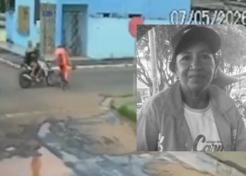 Vídeo mostra acidente que tirou a vida de gari que pedalava em Parintins