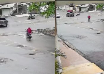 Veja vídeo da batida entre moto e Amarok que matou entregadora no Centro