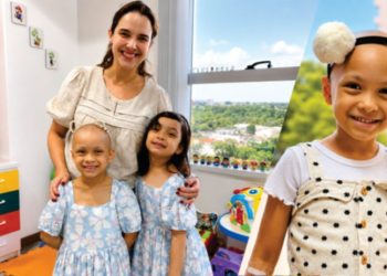 Menina de 6 anos enfrenta tumor na Hapvida
