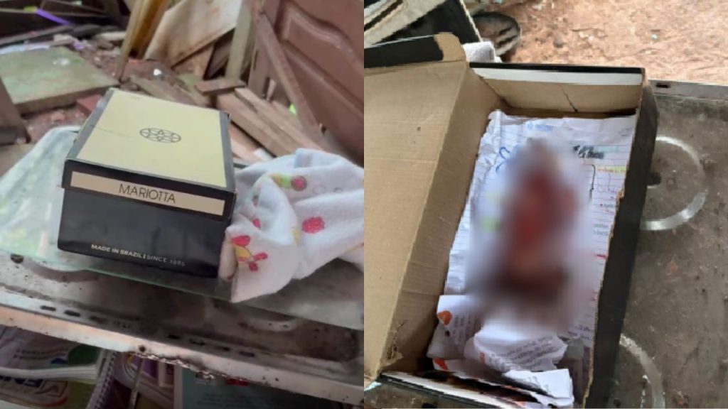 Feto é encontrado dentro de caixa de sapatos em residência de Itacoatiara