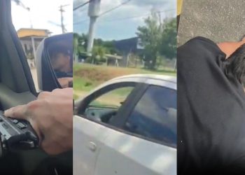 Veja: Durante perseguição, bandido joga droga pela janela com medo da polícia em Flores