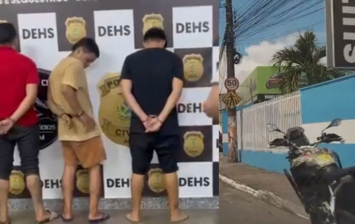 Dentro de motel, três suspeitos de invadir casa de PM são presos em Manaus