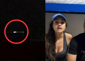 Influenciadores flagram suposto óvni durante gravação de drone na Praia da Lua