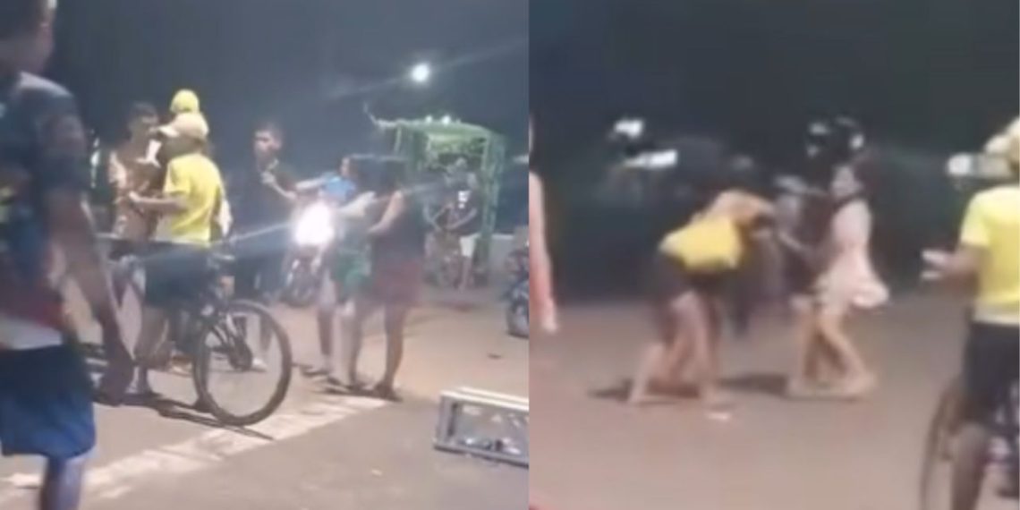 Pancadaria em Maués termina com duas mulheres esfaqueadas; veja o vídeo