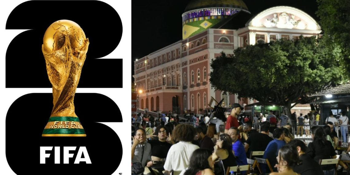 Largo de São Sebastião recebe transmissão da estreia do Brasil na Copa do Mundo