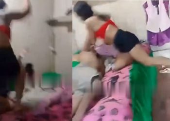 Tomada pelo ciúmes, mulher invade quarto e parte para cima da atual do ex no AM