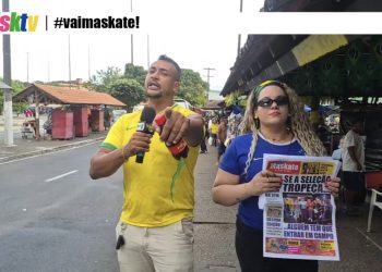 🎉📰 Alegria, informação e o povão ligado! Jornal Maskate dominando o Centro de Manaus!
