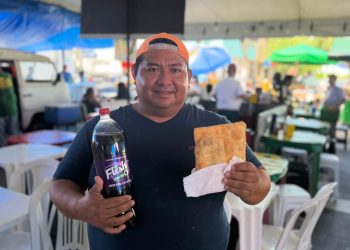 Pastel quentinho e Flesh geladinho: a combinação perfeita da Feira da Aparecida
