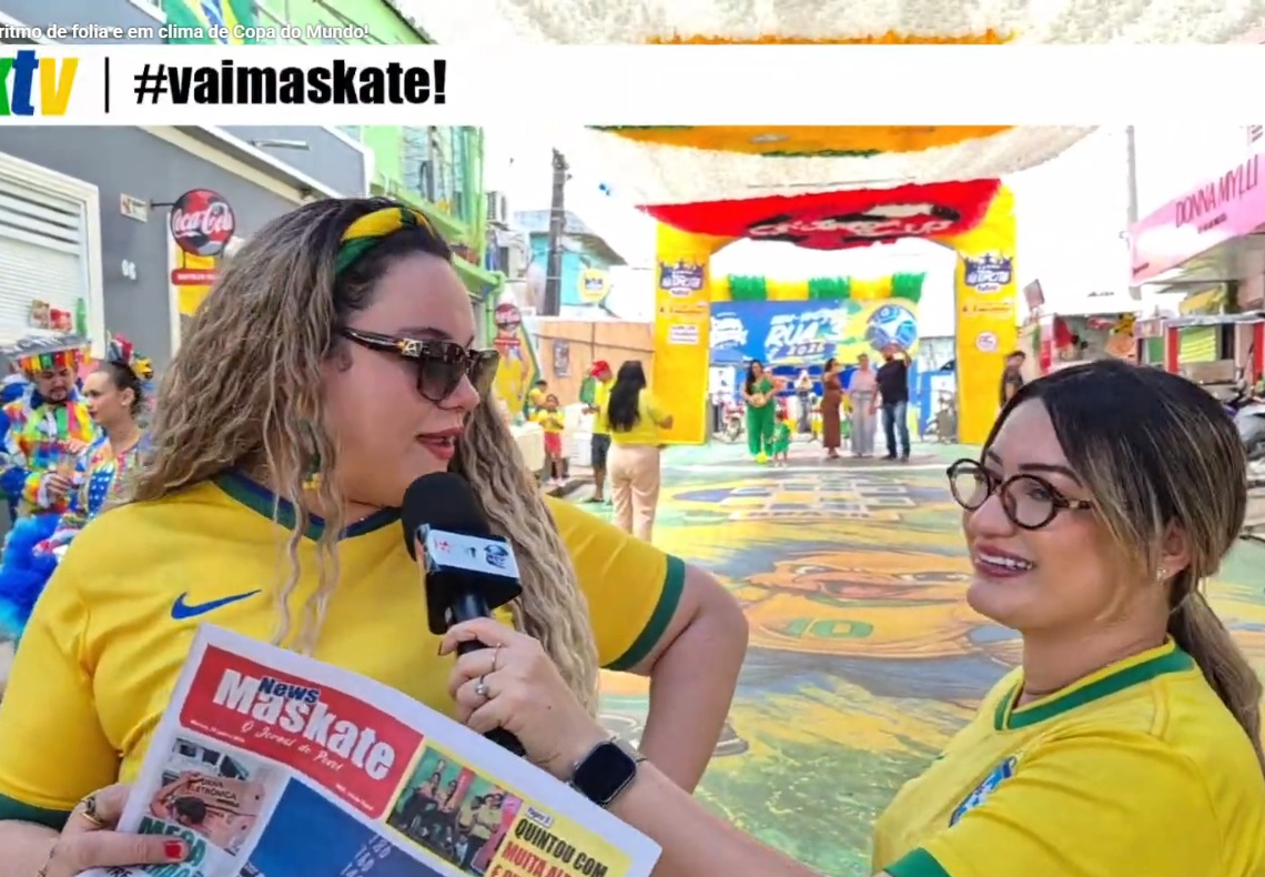 Estamos ao vivo, em ritmo de folia e em clima de Copa do Mundo!