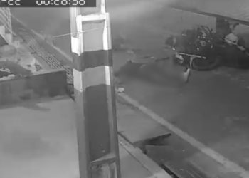 Vídeo mostra impacto violento entre motos que deixou feridos no interior do Amazonas
