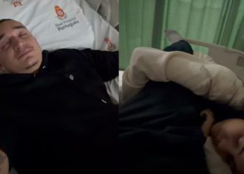 Carinho da esposa: João Gomes é internado após diagnóstico