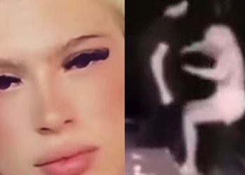 Vídeo mostra mulher trans sendo agredida pelo namorado dentro de adega em Manaus