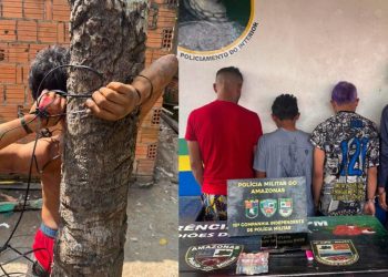 Amarrado em coqueiro, homem é resgatado do 'tribunal do crime' em Maués