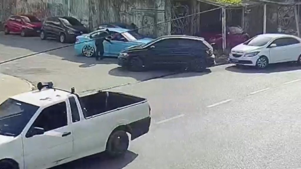 Veja o momento em que empresário é sequestrado por criminosos em Manaus