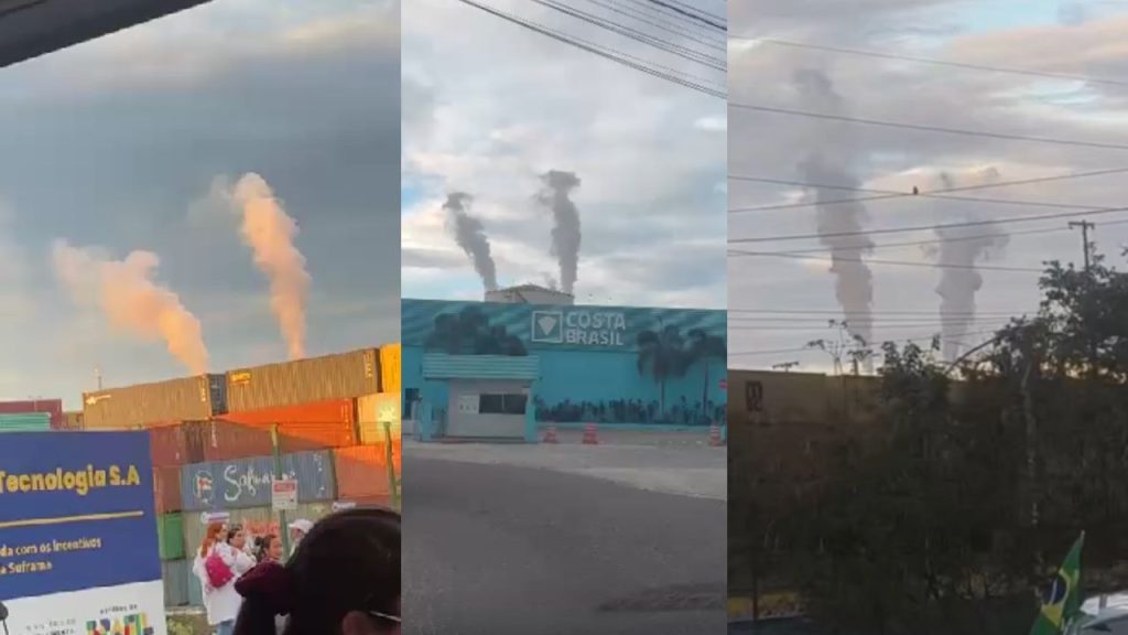 Cheiro forte de gás toma bairros de Manaus após vazamento em fábrica; funcionários são retirados