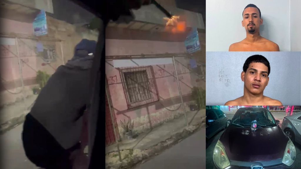 Vídeo mostra dupla metralhando casa de PM em Manaus
