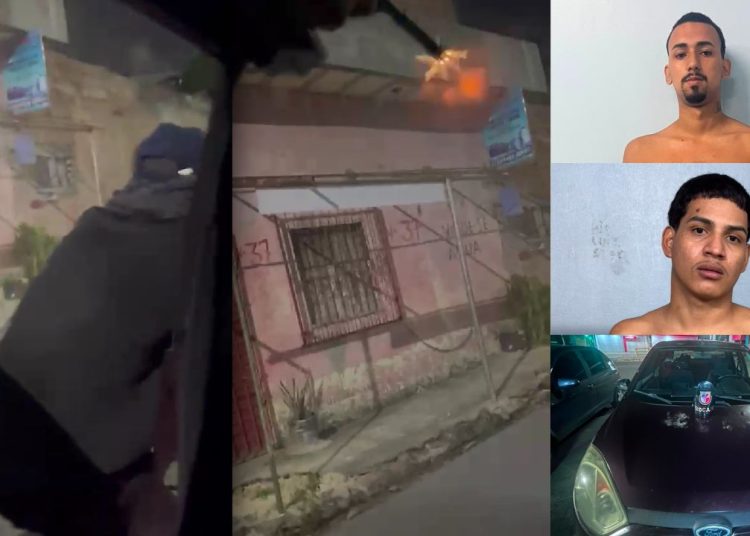 Vídeo mostra dupla metralhando casa de PM em Manaus